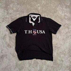 VINTAGE TOMMY HILFIGER U.S.A PATCHWORK POLO